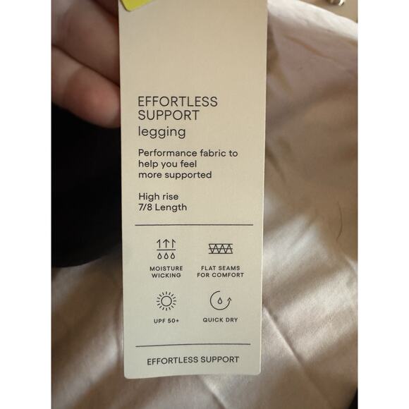 All In Motion Medium Effortless Support High-Rise 7/8 Length Leggings BLACK.$30 - Picture 5 of 9